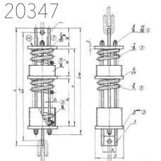 Блок подвески Л8-176.000-06 11000 кгс