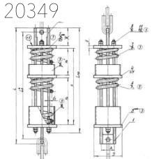 Блок подвески Л8-176.000-08 1500 кгс