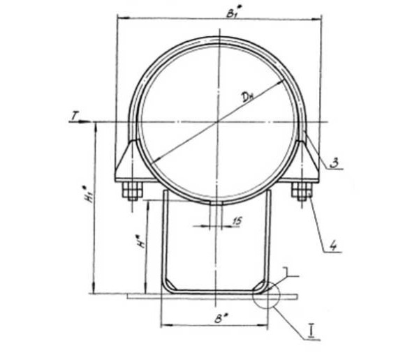 Т12 Опора неподвижная хомутовая в Уфе