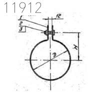 Хомут 1Х-49 450 мм