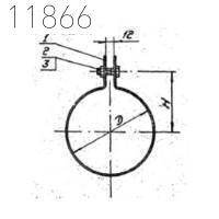 Хомут 1Х-53 125 мм