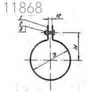 Хомут 1Х-25 1800 мм