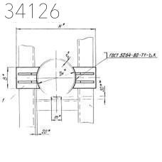 Опора неподвижная двухупорная 89х230 мм ТС-660.00.00-05