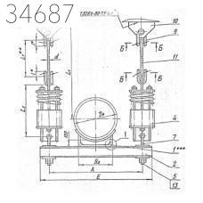 Подвеска пружинная горизонтальных трубопроводов 1220х1880 мм ТС-689.00.000-16